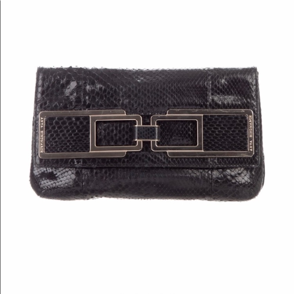 Anya Hindmarch Python foldover clutch